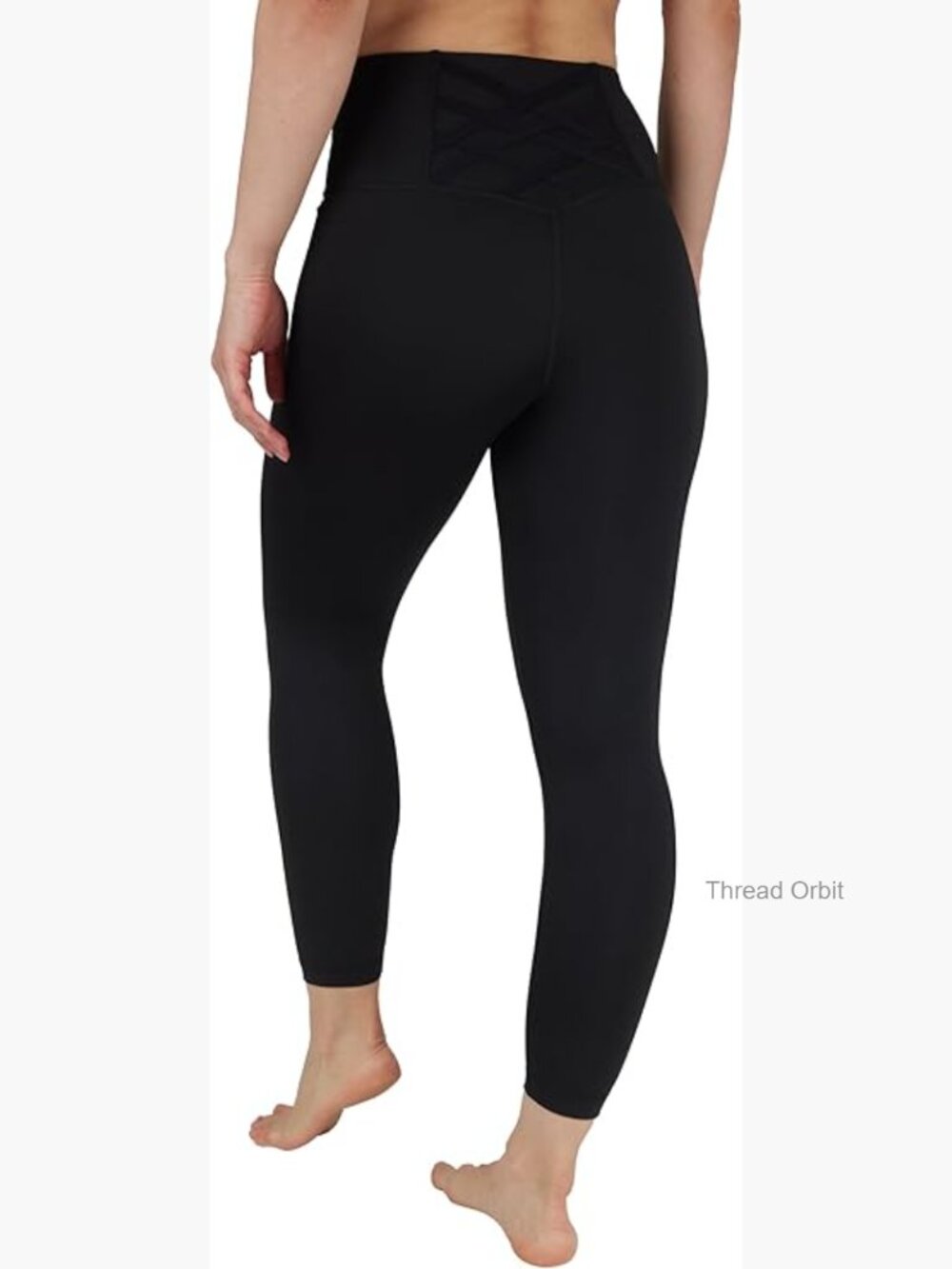 High Waist Ankle Legging Squat Proof Criss Cross V-Back Pant